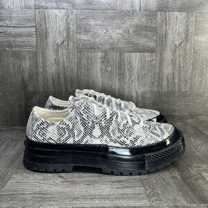 Converse Chuck 70 Women's size 9 Formal Low Suede Snakeskin Print Shoes